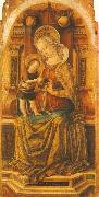 CRIVELLI, Carlo Virgin and Child Enthroned sdf oil painting